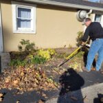 Removing the Old Landscaping in Flower Bed #2 on 2022 Clean Up Day