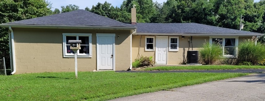 Front view of the Hickory Ridge Community Center Building