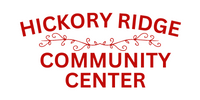 hickory ridge community center red and whit logo