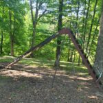 Older children playground slide